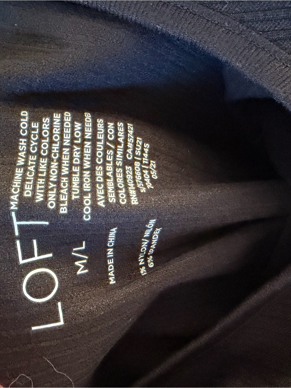 LOFT Ribbed Bodysuit - Picture 6 of 6